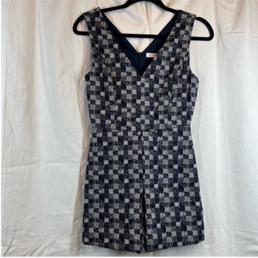 Bcbgeneration Multi Checkered Jacquard Skort Romp… - image 3